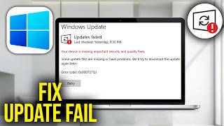How To Fix Your Device Is Missing Important Security and Quality Fixes   Updates Failed Windows