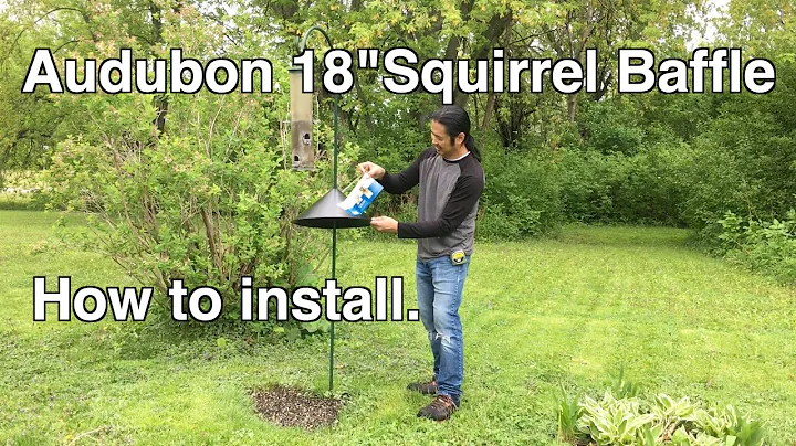Audubon 18" Squirrel Baffle.  How to install.