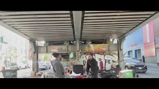 NYC man cleans trash from subway stations