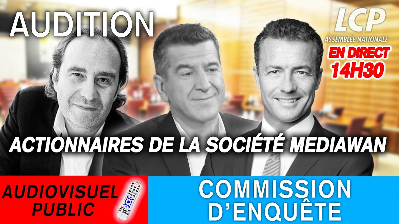 [A VENIR 14H30] Audiovisuel public: audition de trois actionnaires de la société Mediawan - 26/02/26