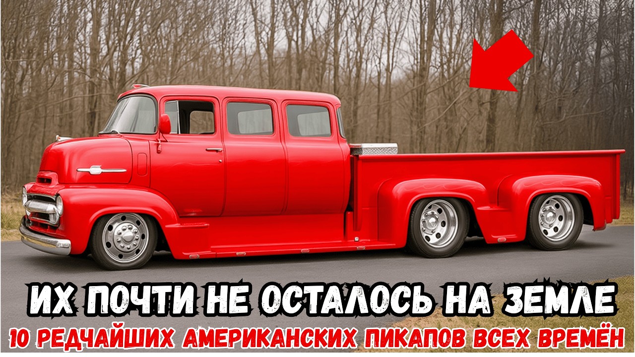 Самые редкие и легендарные старые американские пикапы, которые вы обязаны увидеть!