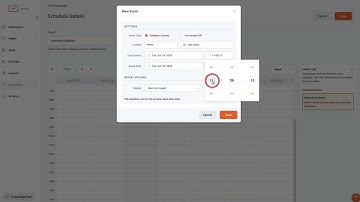 How To Create A Schedule With Yodeck