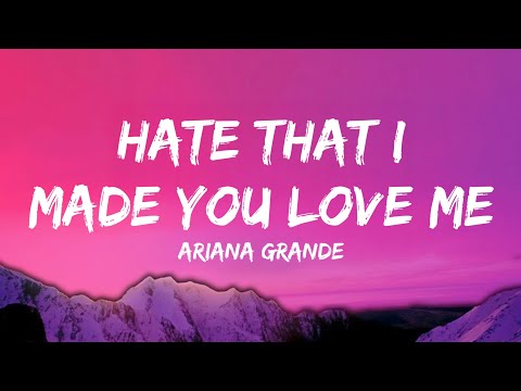 Cover Ariana Grande - hate that i made you love me (lyrics)