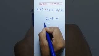 Sumando decimales #matematicas #maths