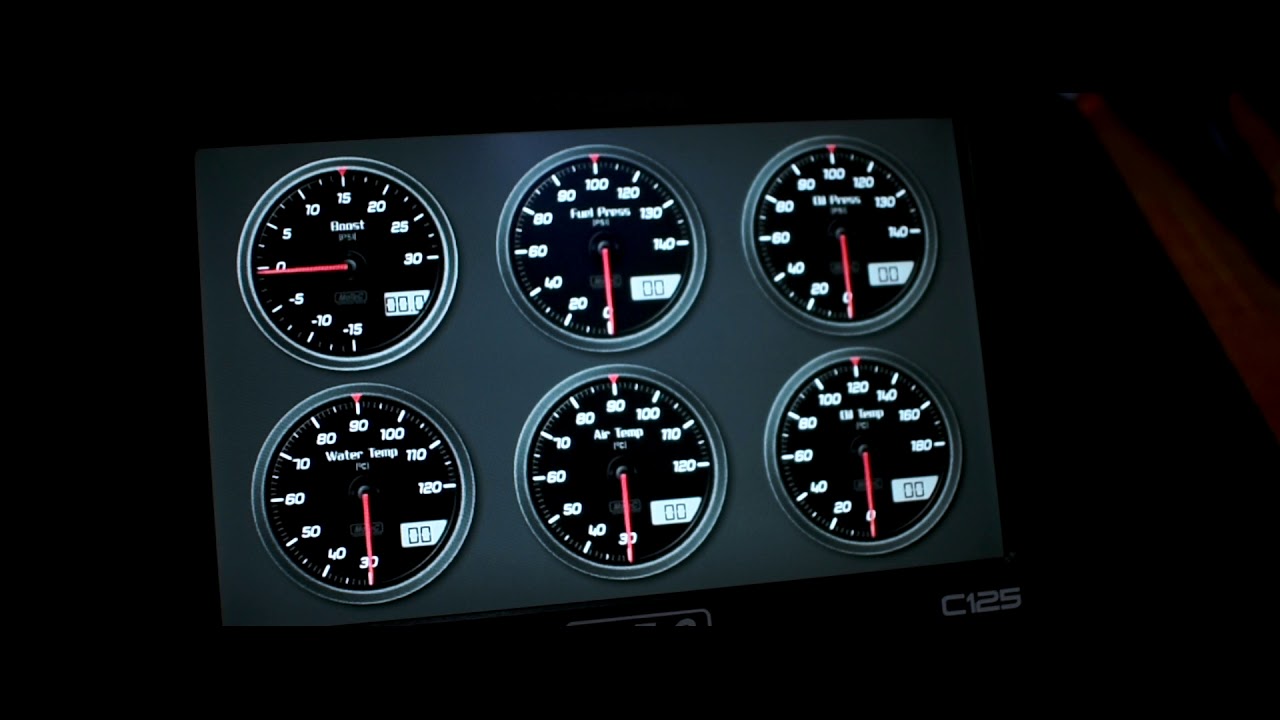 MoTec Dash Installing Toyota Supra Red