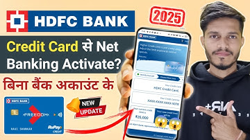 HDFC Credit Card Net Banking Registration | HDFC Credit Card Net Banking Kaise Chalu Kare | Activate