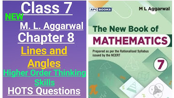New ml aggarwal class 7 maths chapter 8 (Lines and Angles) Higher Order Thinking Skills (HOTS)