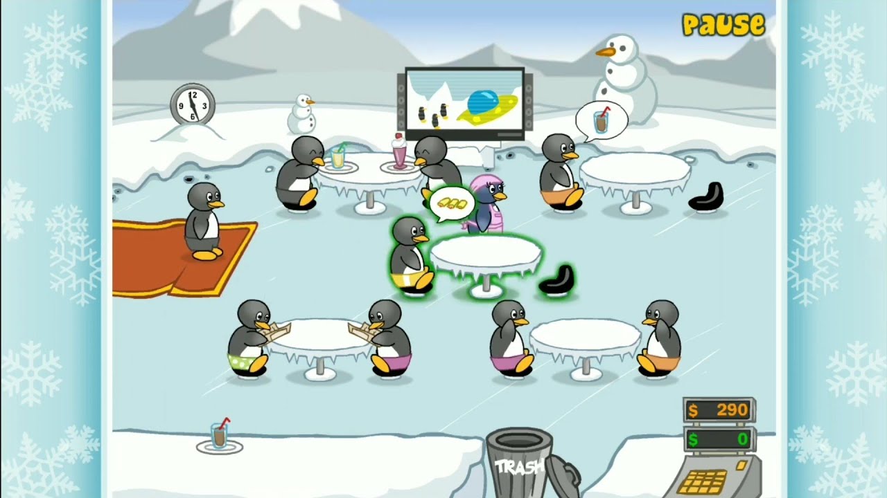 Penguin Diner (Day 15) Jogo do Restaurante dos Pinguins - YouTube