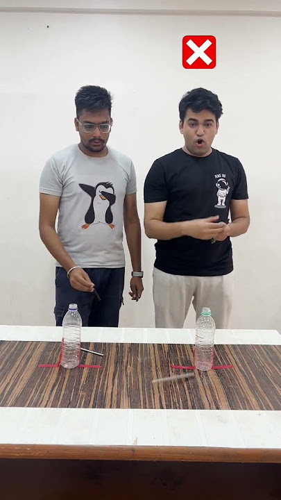 Put Pencils in Bottle Challenge😆😂#shorts