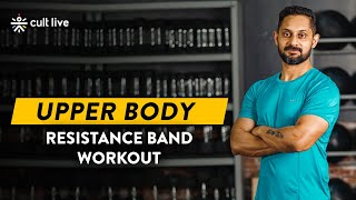 Upper Body Resistance Band Workout | Resistance Band Exercise | Upper Body Workout | Cult Live screenshot 2