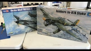 A quick look at some new large scale aircraft from Trumpeter and Hobby Boss