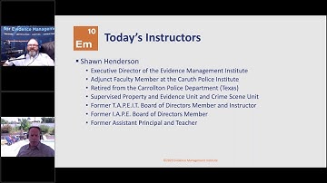 Free Online Evidence Management Training Module 2: Policy and Procedure, Technology, Automation