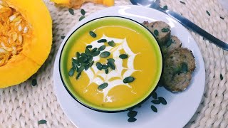 vellutata di zucca (crema di zucca)? شوربة اليقطين (الكرعة الحمراء) لذيذة صحية و سريعة التحضير