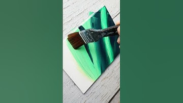 aurora night sky ✨️ easy acrylic painting for beginners 💚