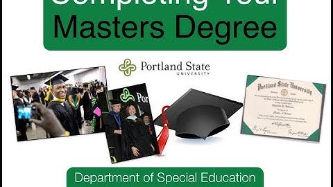 2019 to 2020 MS Projects in SPED at the COE at PSU