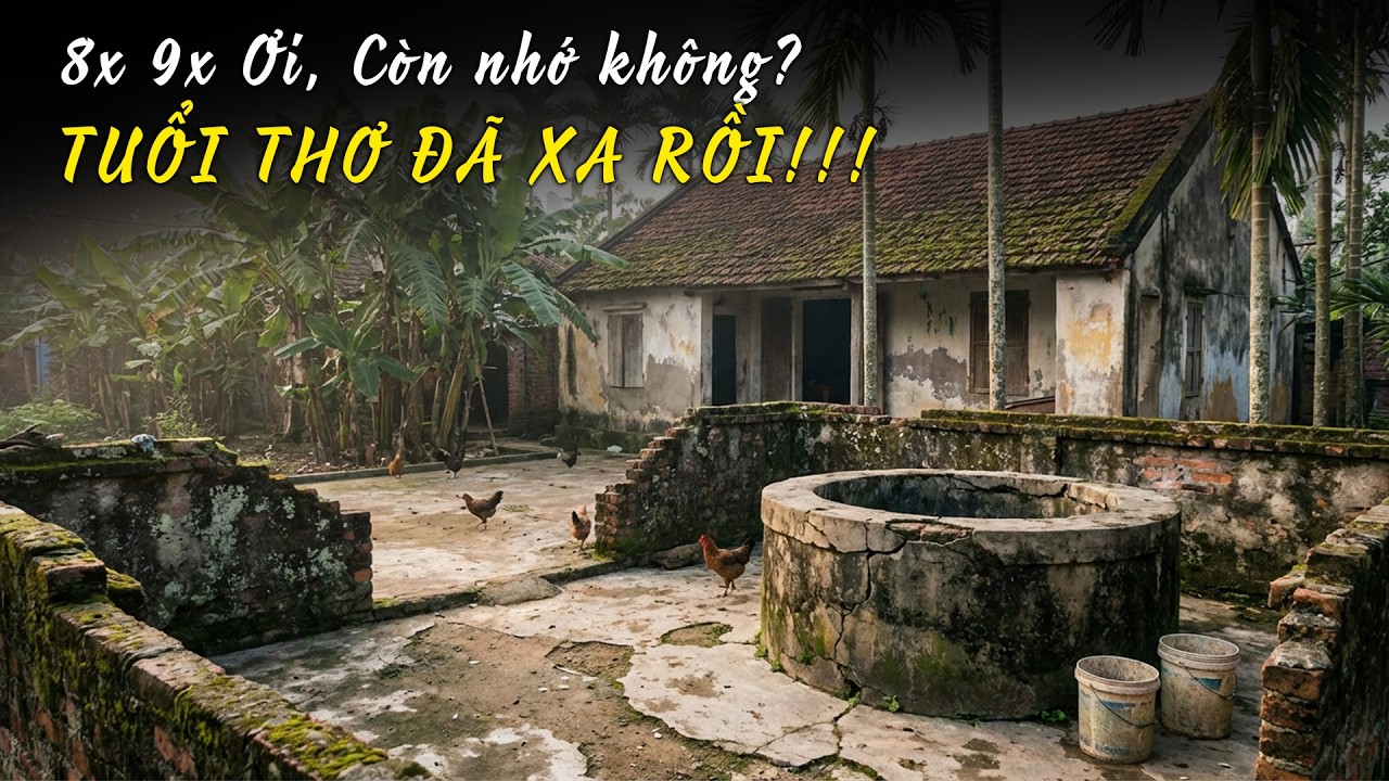 Ký Ức Tuổi Thơ Làng Quê Miền Bắc Xưa | Giếng Nước, Sân Đình, Đường Làng Bình Yên