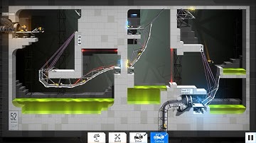 Bridge Constructor Portal   level 52 low budget solution