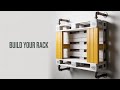 Pallet wine Bottle/Glass rack // DIY Pallet wine Bottle/Glass rack // DIY