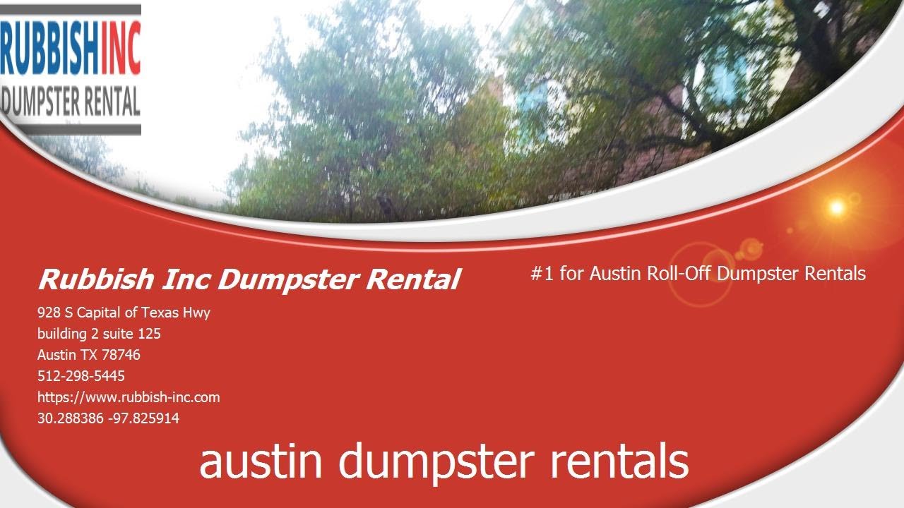 Best Austin Dumpster Rentals