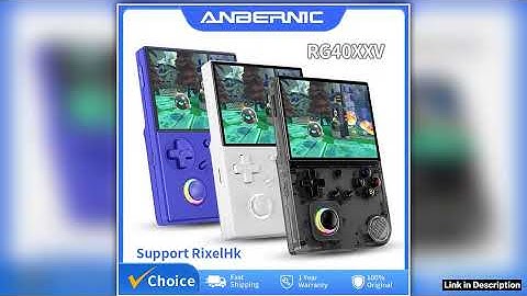 ANBERNIC RG40XXV Retro Handheld Game Console 4 IPS Screen RGB Joystick Video Ebook Player Supports