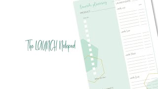 How To Use The Business Launch Notepad | Plan Out Your Next Big Launch