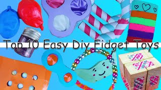TOP 10 Easy DIY Fidget Toys TIKTOK compilation VIRAL fidget toys Top 10