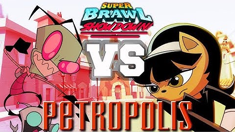 Invader Zim vs Kitty Katswell | Super Brawl Showdown v0.3.0b Full Match Gameplay