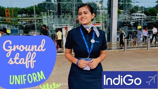 indigo ground staff dress code || what I got from Indigo // ground staff uniform //💙✈️