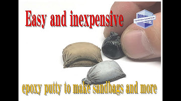 Easy and inexpensive epoxy putty to make sandbags and more