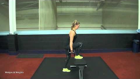 Single Leg Step Up with Dumbbells