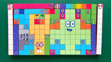 Looking for Numberblocks NEW 42 138 Puzzle Tetris Shape | ASMR chirping of birds