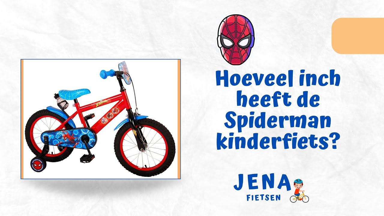 Twisted Net zo Haast je Hoeveel inch heeft de Spiderman kinderfiets? - YouTube