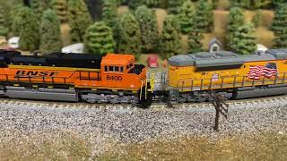 Installing Micro-Trains Couplers On KATO SD70Ace And Brand New Athrean BNSF Nscale Cars