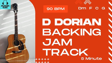 D Dorian Mode Backing Jam Track - Dm | F | C | G (90 BPM)