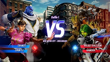 THANOS, CHUN LI VS ROCKET RACCOON, GAMORA  - Marvel vs. Capcom: Infinite All Characters Unlock
