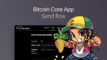 Bitcoin Core App send prototype