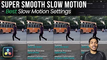 Super Smooth Slow Motion in DaVinci Resolve | Motion Estimation & Optical Flow Compared