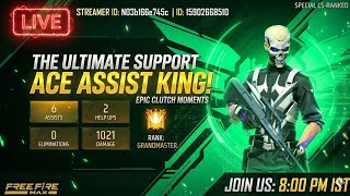 Free Fire Max Live: 6 Assists + 1021 Damage Game! 🤯 Record Broken? screenshot 1