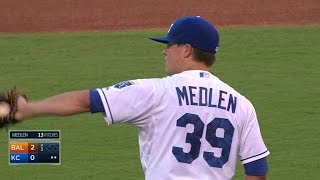 BAL@KC: Medlen strikes out Davis in the 1st