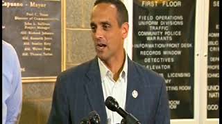 Raw video: Somerville officials hold news conference after officer critically injured in NH crash