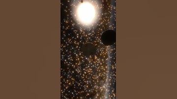 Space Ambient Music | Globular Cluster • Exoplanet Orbiting Red Giant [ Deep SPACE JOURNEY ] #Shorts