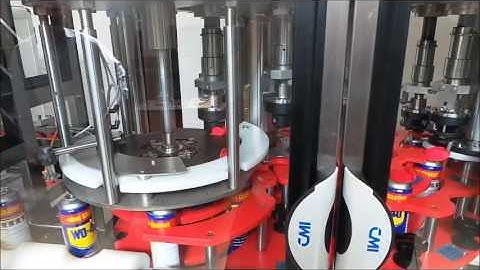 Automatic rotary capping machine for press-on and outer cap spray dispenser TA 5-5 PP - Front side