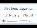 Net Ionic Equations and Charge Balance