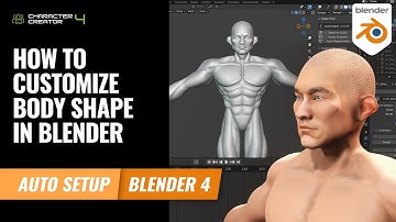 How to Customize Body Shape in Blender PART 1 | Character Creator 4 Tutorial