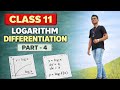 Question of logarithm differentiation part 4 class 11