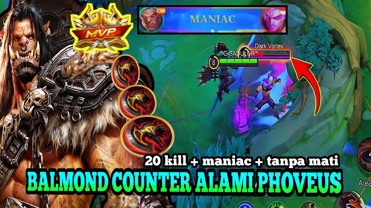 TAKUT SAMA PHOVEUS KANG TAMPAN BALMOND SOLUSINYA. BUILD TERSAKIT BALMOND 2025. mobilelegends 
