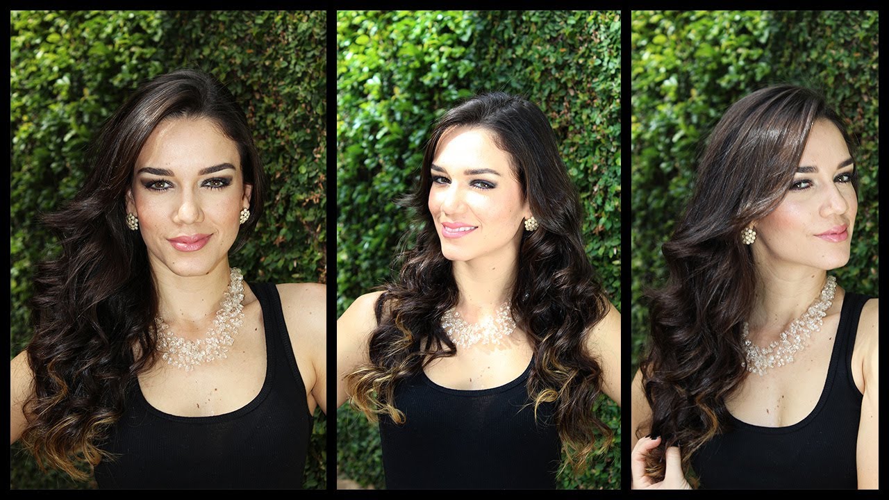 Cabelo enrolado com a chapinha (método diferente!) por Fabiana Padilha