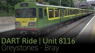 Ride Onboard IÉ 8100 class DART number 8116 from Greystones to Bray. 4/10/22. #irishrail