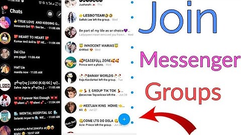 Messenger chatting Groups! messenger groups! how to find messenger groups?