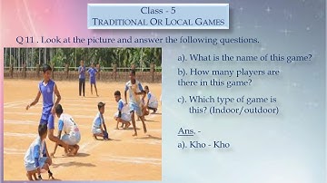 EVS Revision Worksheet "Traditional Or Local Games" for Class 5  By- RACHANA Ma